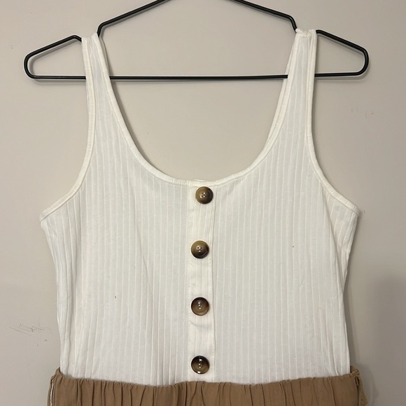 Sleeveless Cami Romper Colorblock Short Jumpsuit - Picture 3 of 10